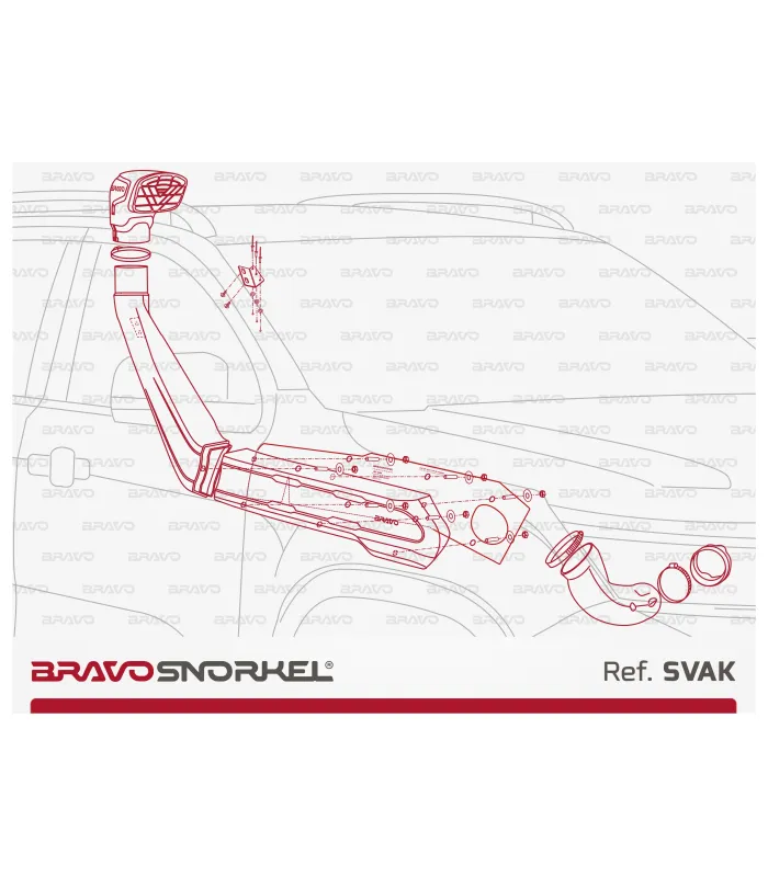 BRAVO SNORKEL VOLKSWAGEN AMAROK (2023 - ) REF. SVAK