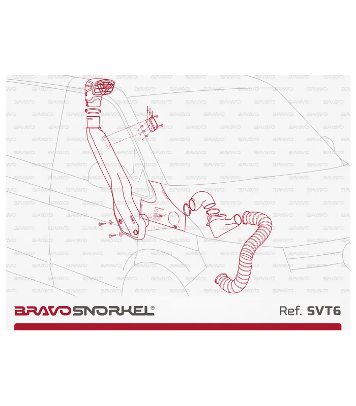 BRAVO SNORKEL VOLKSWAGEN T5 (2003 - 2015) REF. SVT6