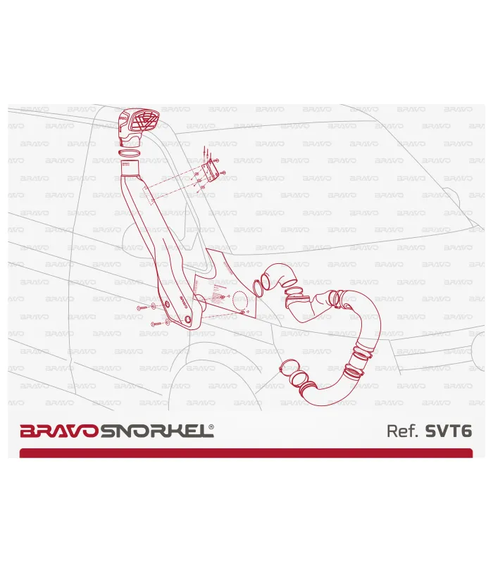 BRAVO SNORKEL VOLKSWAGEN T6 / T6.1 (2015 - 2024) REF. SVT6