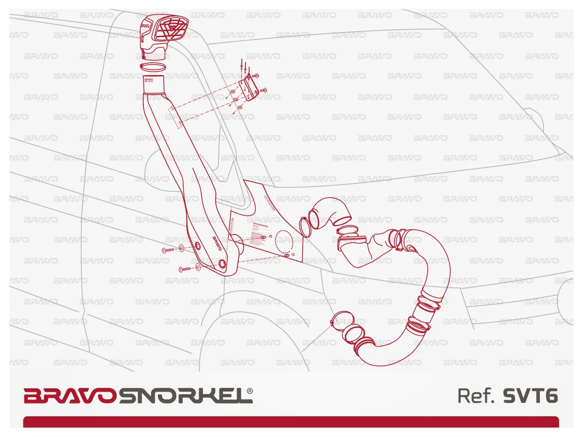 BRAVO SNORKEL VOLKSWAGEN T6 / T6.1 (2015 - 2024) REF. SVT6