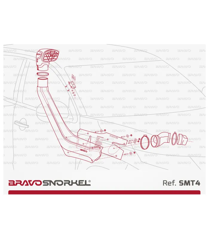 BRAVO SNORKEL MITSUBISHI L200 / TRITON MR (2019 - ) REF. SMT4